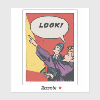 Sticker REGARDEZ ! La Chose dans le Ciel • Golden Era Comi