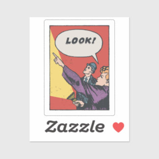 Sticker REGARDEZ ! La Chose dans le Ciel • Golden Era Comi