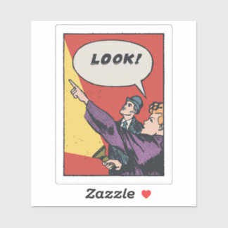 Sticker REGARDEZ ! La Chose dans le Ciel • Golden Era Comi