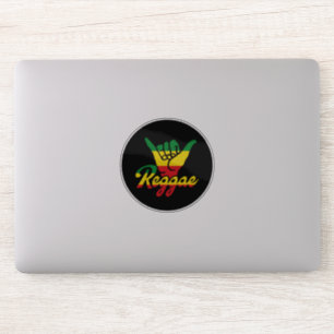Sticker Reggae Shaka Mains aux couleurs reggae