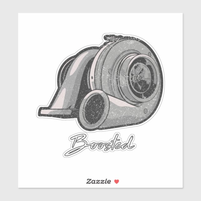 Sticker Réglage du turbo repoussé (Feuille)