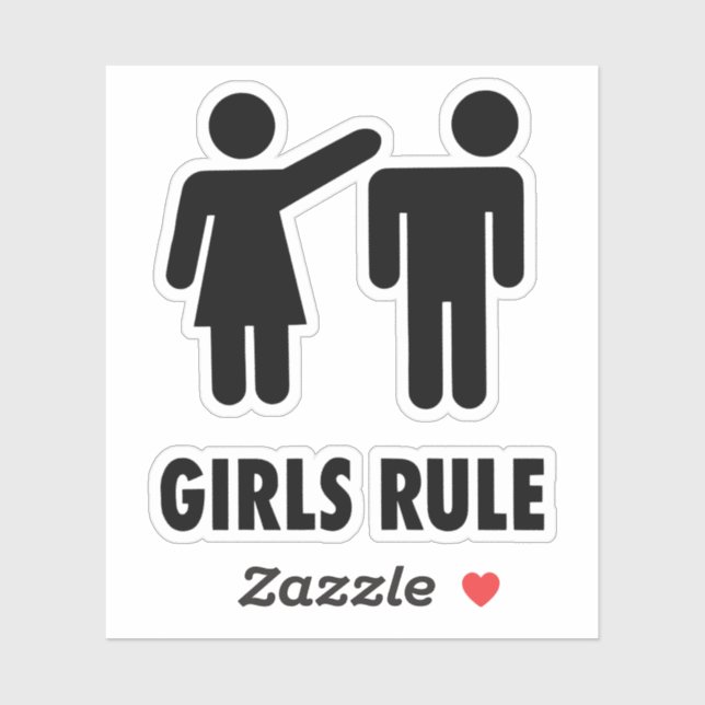 Sticker règles des filles (Feuille)
