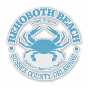 Sticker Rehoboth Beach (crabe)