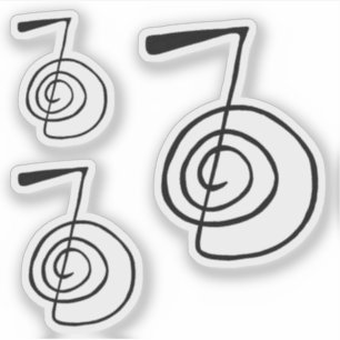 Sticker Reiki : Cho Ku Rei : Pack d'autocollants du symbol