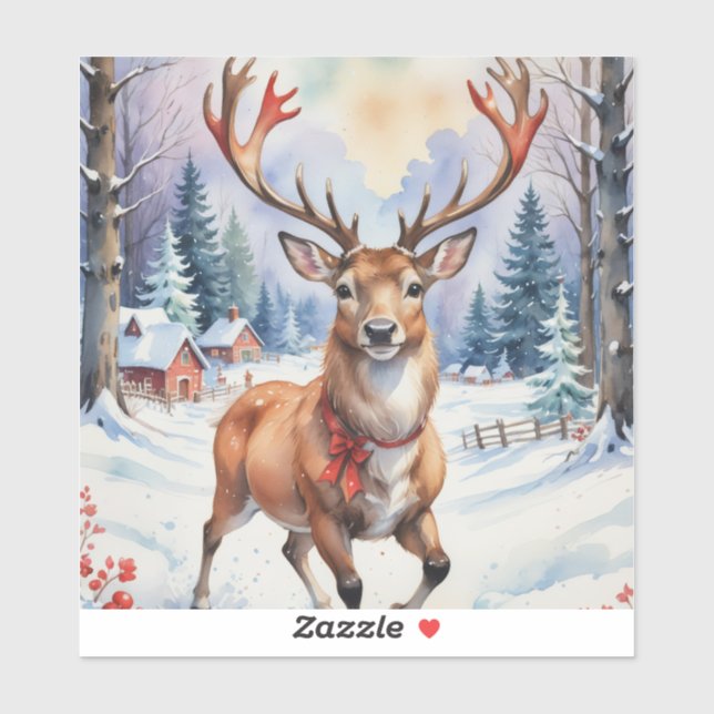 Sticker Reindeer Wonderland : Holiday Bliss (Feuille)