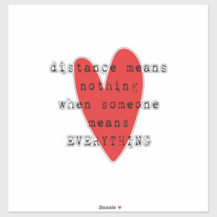 Sticker Relation longue distance LDR