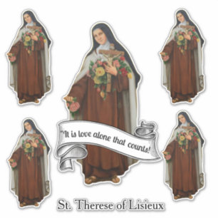 Sticker Religieux Sainte-Thérèse de Lisieux Carmelite Nun