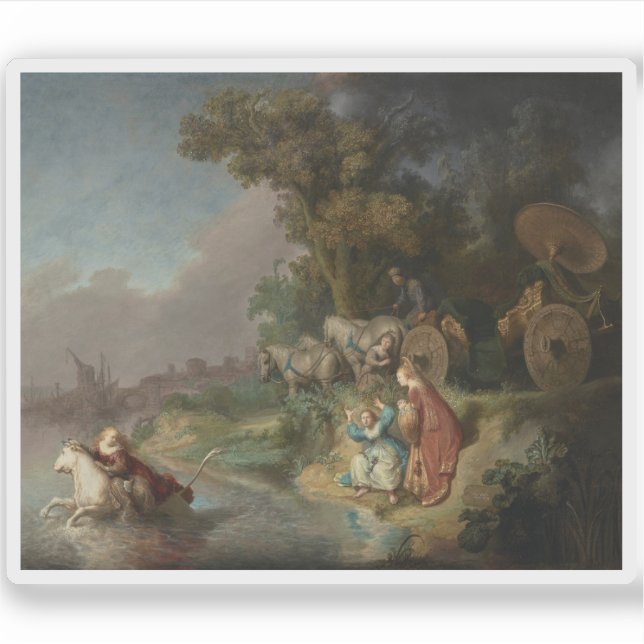 Sticker Rembrandt - L'enlèvement d'Europa (Devant)