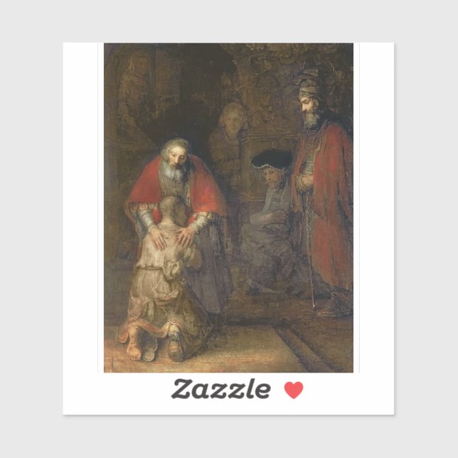 Sticker Rembrandt - Retour Du Fils Prodigue (Feuille)