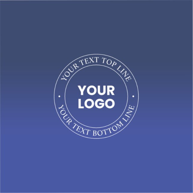 Sticker Remplacement et texte faciles du logo | Dégradé bl (Recto)