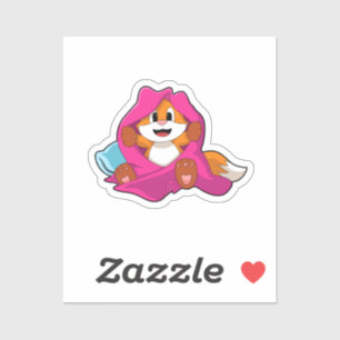 Sticker Renard avec Coussin et couverture
