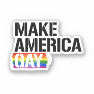 Sticker Rendez l'Amérique gay