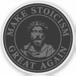 Sticker Rendre le stoïcisme grand (gris)