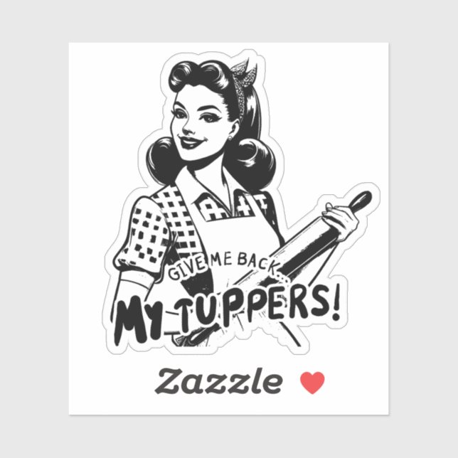 Sticker Rends-moi mes Tuppers (Feuille)