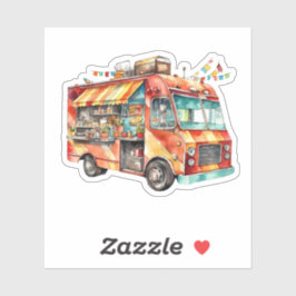 Sticker Repas de camion de nourriture sur roues