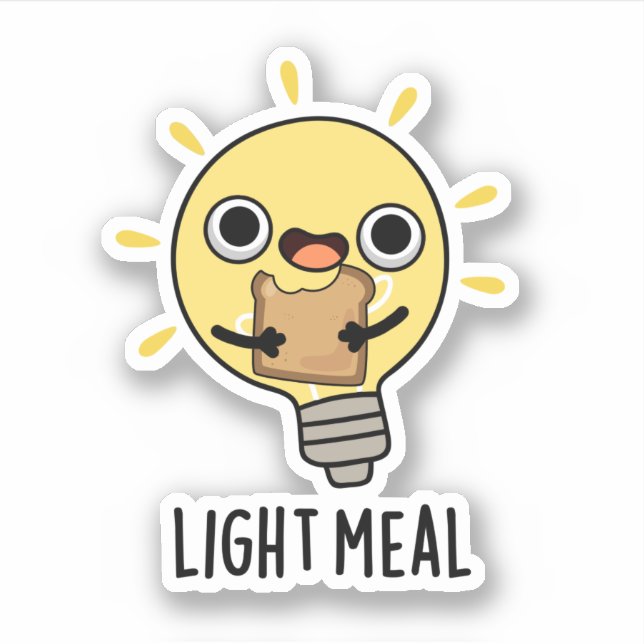 Sticker Repas léger amusant Puce électrique (Devant)