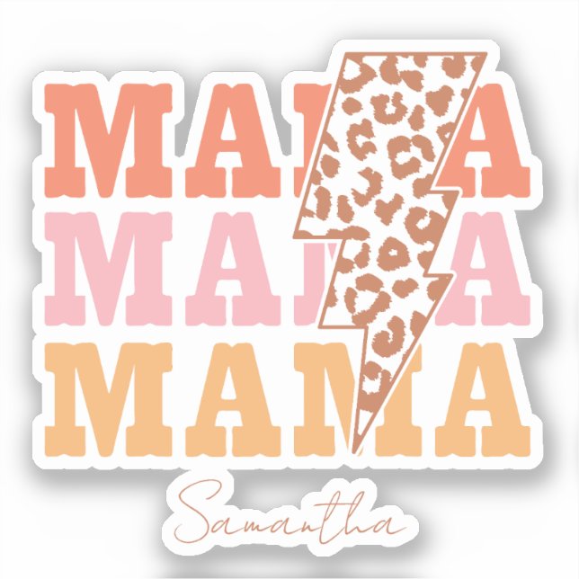 Sticker Répétition Rustique "Mama" (Recto)