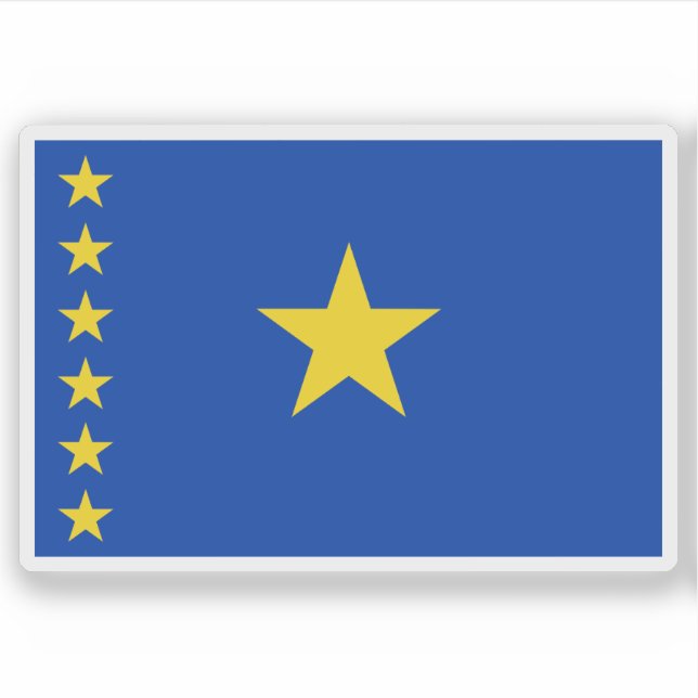 Sticker Republic of the Congo (Léopoldville), (1960–1963) (Devant)