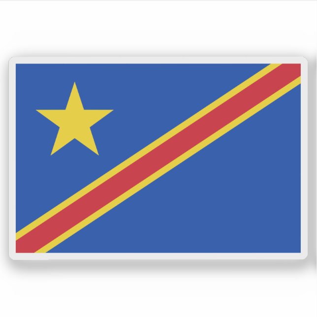 Sticker Republic of the Congo (Léopoldville),(1963–1966) (Devant)