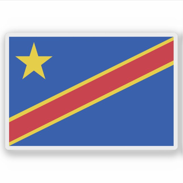 Sticker Republic of the Congo (Léopoldville), (1966–1971) (Devant)