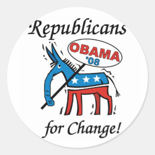 Sticker Républicain Pour Le Changement