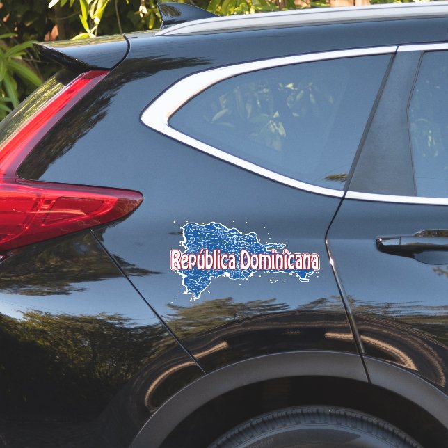 Sticker République dominicaine (Coté voiture)