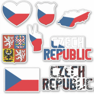 Sticker République Tchèque Extraordinaire Forme les symbol