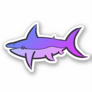 Sticker Requin pourpre