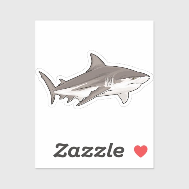 Sticker Requin taureau B (Feuille)