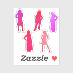 Sticker Réservation de ferraille Silhouette femmes