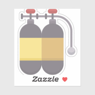 Sticker Réservoir d'oxygène - Réservoir de plongée