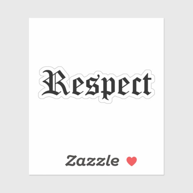 Sticker "Respect" (Feuille)