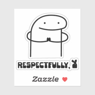 Sticker Respectueusement Non en arabe drôle