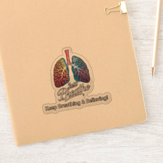 Sticker Respirez simplement et continuez à croire