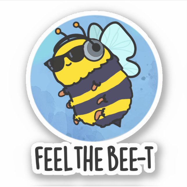 Sticker Ressentez Le Jeu D'Abeille Drôle De L'Abeille (Devant)