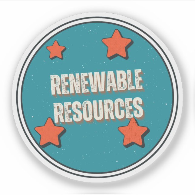 Sticker Ressources renouvelables (Devant)