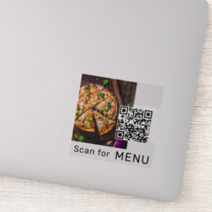 Sticker Restaurant QR Code Scan for Menu Photo