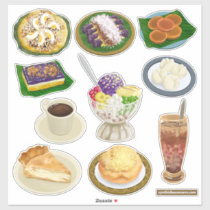 Sticker Restauration philippine / Snacks et desserts Pinoy