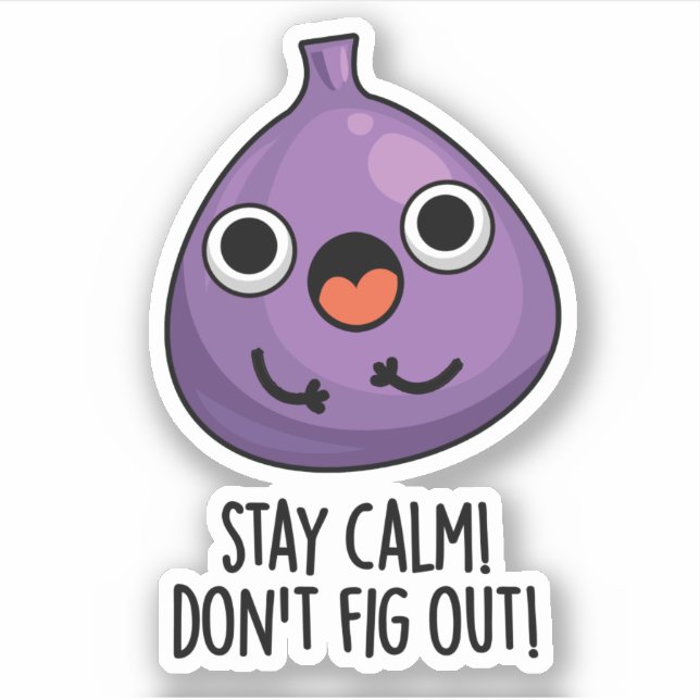 Sticker Restez calme Ne cherchez pas un drôle de jeu de fr (Devant)
