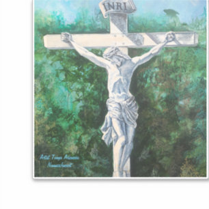 Sticker Résurrection Crucifix