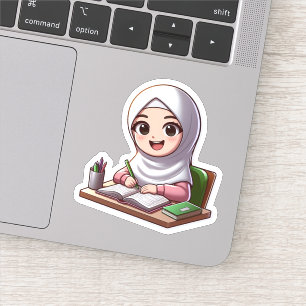 Sticker Retour à l'école Motivation islamique mignonne pou