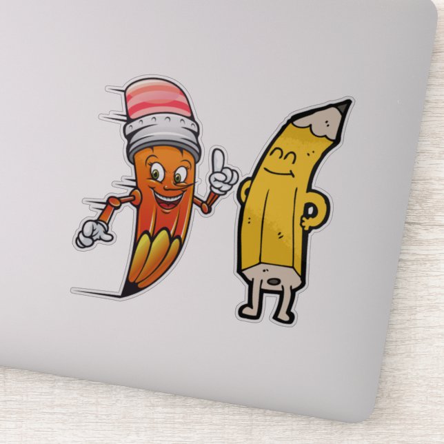 Sticker retour à l'école vibes, amusants cadeaux scolaires (Détail)