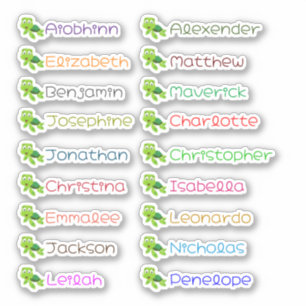 Sticker Retourner à l'école Personnalisé plusieurs noms St