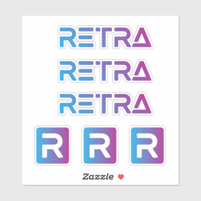 Sticker Retra (Feuille)