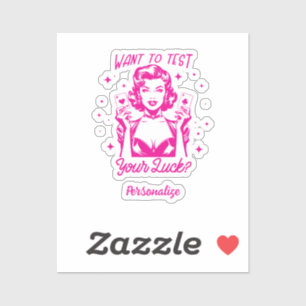 Sticker Retro 1950 Glam Girl Drôle Citation sarcastique