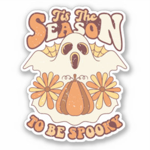 Sticker Retro Groovy Spooky Season Halloween