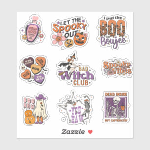 Sticker Retro Halloween