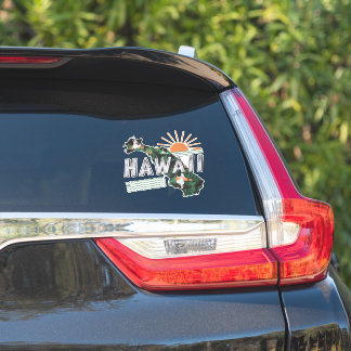 Sticker Retro Hawaii
