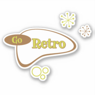 Sticker Retro Moderne du milieu du siècle