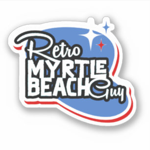 Sticker Rétro Myrtle Beach Guy